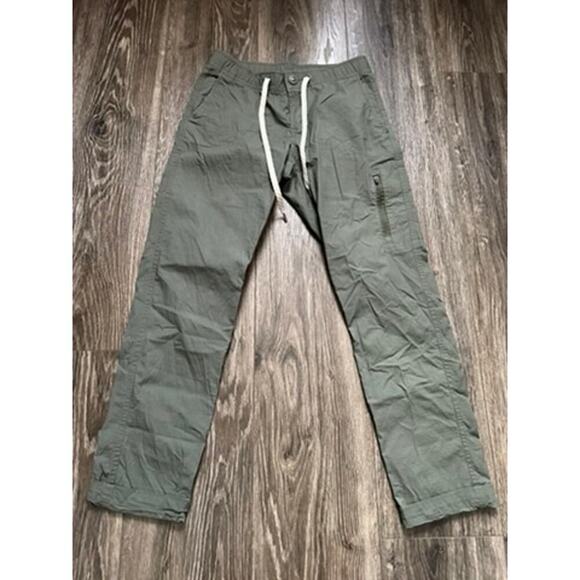 Vuori Ripstop Pants Army Green Mid Rise Hiking Climbing Outdoor Pant XS